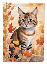 Load image into Gallery viewer, Owyhee Bob Cat in Fall Leaves House Flag