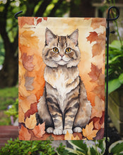 Load image into Gallery viewer, Selkirk Rex Fall Garden Flag - Cat in Fall Leaves - Cat-Themed Seasonal Yard Decor