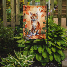 Load image into Gallery viewer, Suphalak Cat Fall Garden Flag - Cat in Fall Leaves - Cat-Themed Seasonal Yard Decor