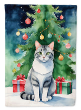 Load image into Gallery viewer, Aegean Cat By the Christmas Tree House Flag