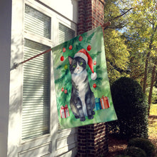 Load image into Gallery viewer, American Polydactyl Cat By the Christmas Tree House Flag