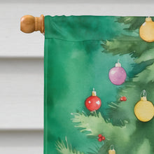 Load image into Gallery viewer, American Wirehair Cat By the Christmas Tree House Flag