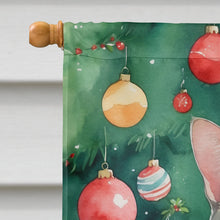 Load image into Gallery viewer, Asian Cat By the Christmas Tree House Flag