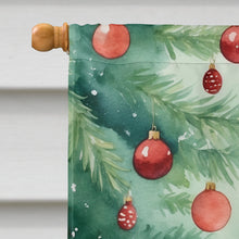 Load image into Gallery viewer, Australian Mist Cat By the Christmas Tree House Flag