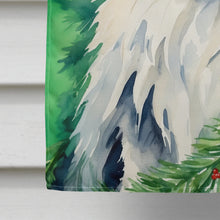 Load image into Gallery viewer, British Longhair Cat By the Christmas Tree House Flag
