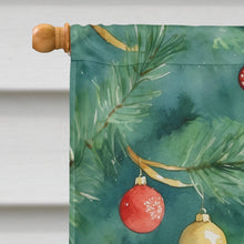 Load image into Gallery viewer, British Shorthair Cat By the Christmas Tree House Flag