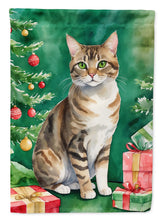 Load image into Gallery viewer, California Spangled Christmas Garden Flag - Cat by the Christmas Tree - Cat-Themed Holiday Yard Decor