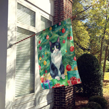Load image into Gallery viewer, Chantilly Tiffany Cat By the Christmas Tree House Flag