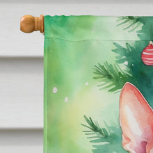 Load image into Gallery viewer, Cornish Rex Cat By the Christmas Tree House Flag