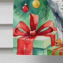 Load image into Gallery viewer, Cornish Rex Cat By the Christmas Tree House Flag