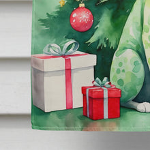 Load image into Gallery viewer, Devon Rex Cat By the Christmas Tree House Flag