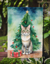 Load image into Gallery viewer, Dwelf Christmas Garden Flag - Cat by the Christmas Tree - Cat-Themed Holiday Yard Decor
