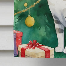 Load image into Gallery viewer, European Shorthair Cat By the Christmas Tree House Flag