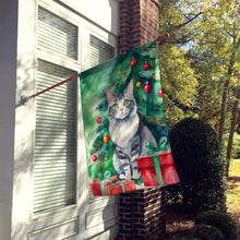 Load image into Gallery viewer, Foldex Exotic Fold Cat By the Christmas Tree House Flag