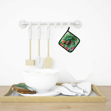 Load image into Gallery viewer, Havana Brown Cat By the Christmas Tree Pot Holders - Set of 2 Decorative Kitchen Helpers | Made in the USA