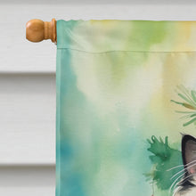 Load image into Gallery viewer, Himalayan Cat By the Christmas Tree House Flag