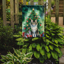 Load image into Gallery viewer, La Perm Christmas Garden Flag - Cat by the Christmas Tree - Cat-Themed Holiday Yard Decor