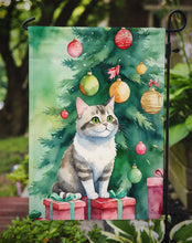 Load image into Gallery viewer, Li Hua Christmas Garden Flag - Cat by the Christmas Tree - Cat-Themed Holiday Yard Decor