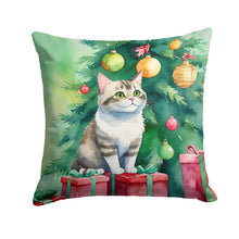 Load image into Gallery viewer, Li Hua Cat By the Christmas Tree Throw Pillow