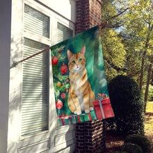 Load image into Gallery viewer, Malayan Cat By the Christmas Tree House Flag