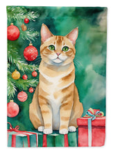 Load image into Gallery viewer, Malayan Cat By the Christmas Tree House Flag