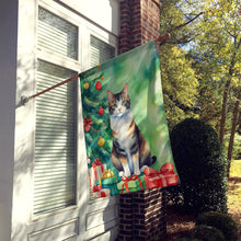 Load image into Gallery viewer, Manx Cat By the Christmas Tree House Flag
