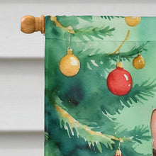 Load image into Gallery viewer, Manx Cat By the Christmas Tree House Flag