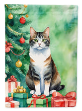 Load image into Gallery viewer, Manx Cat By the Christmas Tree House Flag