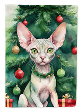 Load image into Gallery viewer, Minskin Cat By the Christmas Tree House Flag