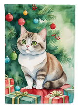 Load image into Gallery viewer, Munchkin Christmas Garden Flag - Cat by the Christmas Tree - Cat-Themed Holiday Yard Decor