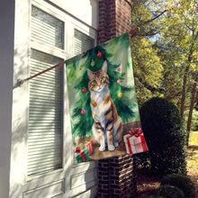 Load image into Gallery viewer, Owyhee Bob Cat By the Christmas Tree House Flag