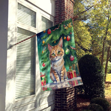 Load image into Gallery viewer, Pixie Bob Cat By the Christmas Tree House Flag