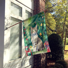 Load image into Gallery viewer, Pudelkatze Cat By the Christmas Tree House Flag