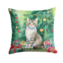 Load image into Gallery viewer, Pudelkatze Cat By the Christmas Tree Throw Pillow