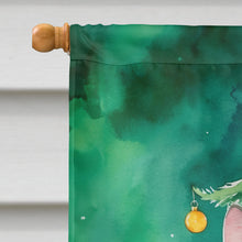 Load image into Gallery viewer, Raas Cat By the Christmas Tree House Flag