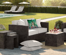 Load image into Gallery viewer, Raas Cat By the Christmas Tree Throw Pillow