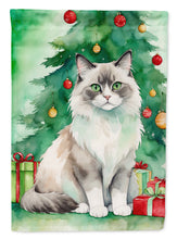 Load image into Gallery viewer, Ragdoll Cat By the Christmas Tree House Flag