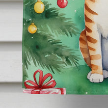 Load image into Gallery viewer, Safari Cat By the Christmas Tree House Flag