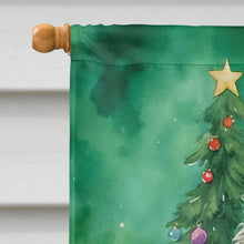 Load image into Gallery viewer, Selkirk Rex Cat By the Christmas Tree House Flag