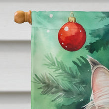 Load image into Gallery viewer, Siberian Cat By the Christmas Tree House Flag