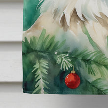 Load image into Gallery viewer, Siberian Cat By the Christmas Tree House Flag