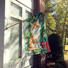 Load image into Gallery viewer, Skookum Cat By the Christmas Tree House Flag