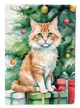 Load image into Gallery viewer, Skookum Cat By the Christmas Tree House Flag