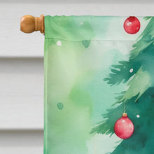 Load image into Gallery viewer, Snowshoe Cat By the Christmas Tree House Flag