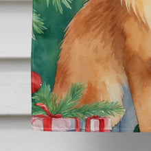 Load image into Gallery viewer, Somali Cat By the Christmas Tree House Flag