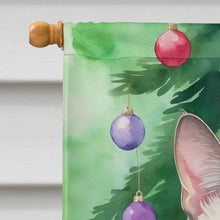 Load image into Gallery viewer, Thai Lilac Cat By the Christmas Tree House Flag