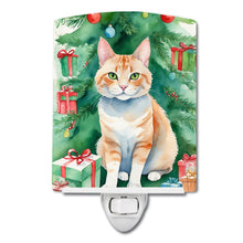 Load image into Gallery viewer, Ural Rex Cat By the Christmas Tree Ceramic Night Light