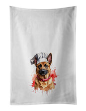 Load image into Gallery viewer, Belgian Malinois Chef Kitchen Towel Set of 2