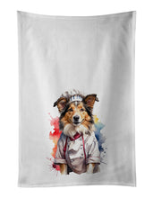 Load image into Gallery viewer, Collie Chef Kitchen Towel Set of 2