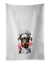 Load image into Gallery viewer, Doberman Pinscher Chef Kitchen Towel Set of 2